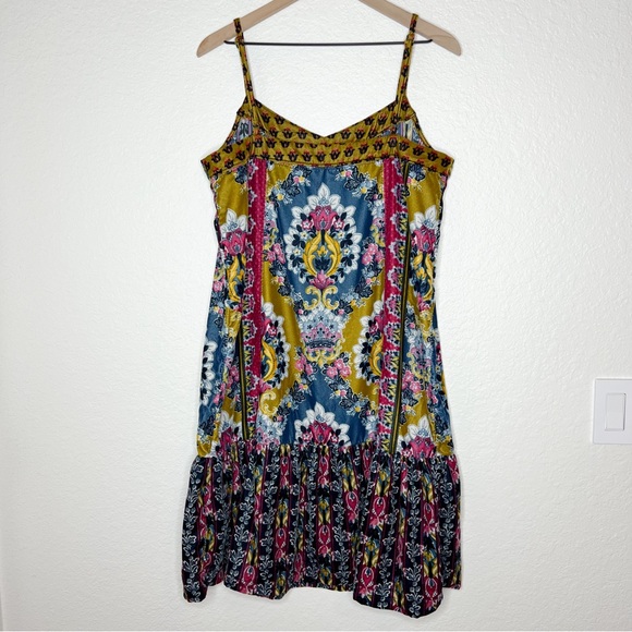 Anthropologie Zadie Velvet Slip Dress Paisley Floral size Large - Picture 5 of 9
